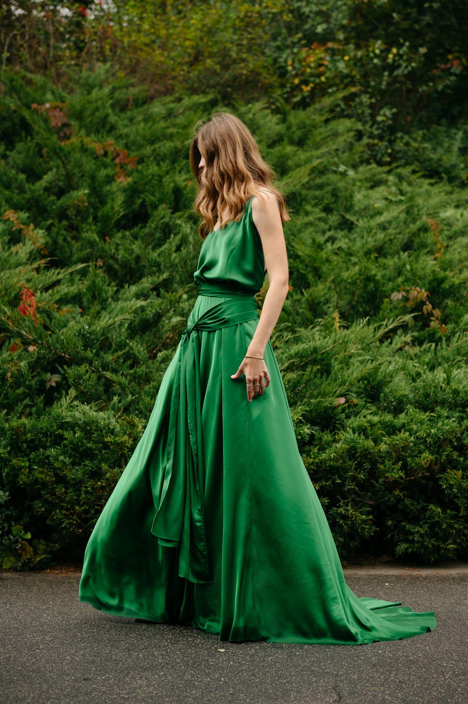 Green maxi dress inspired by the movie Atonement. Bridesmaid dress Green maxi dress inspired by the movie Atonement. Bridesmaid dress