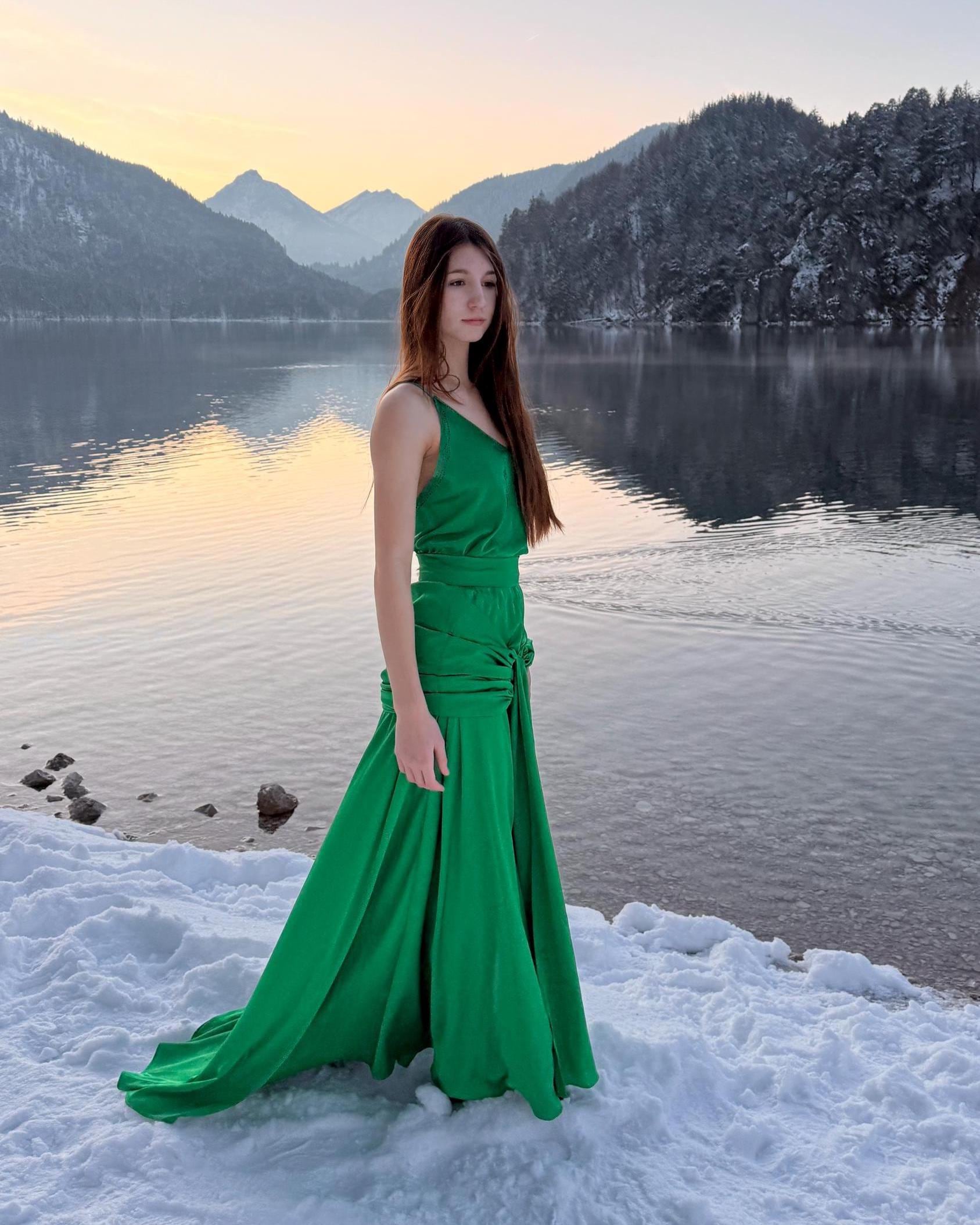 green black tie dress Pre-Sell Keira Knightley as Cecilia Green Dress Atonement – LausenCrafts