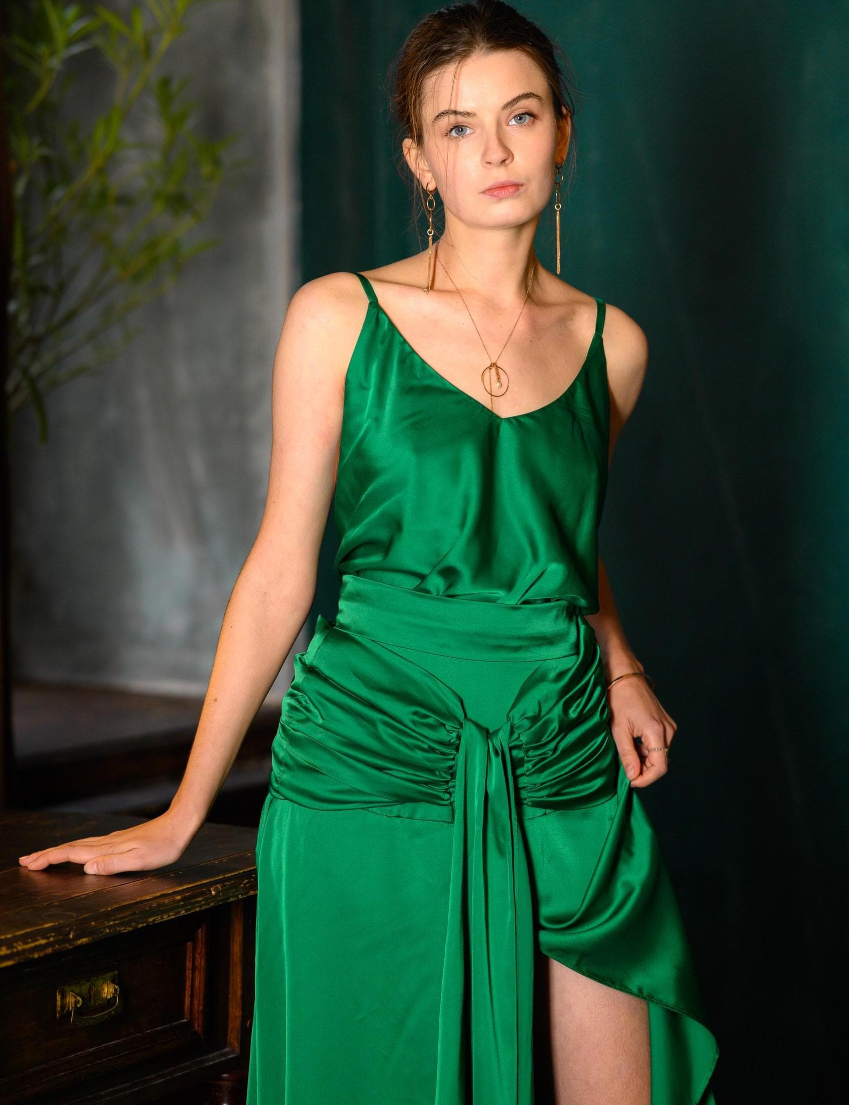 keira knightley green silk dress Atonement womenswear-bci