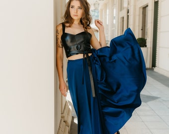 ★RAIVE★ Linkle Silky Skirt in Blue VW4MS23522 MUSINSA | RAIVE Linkle Silky Skirt in Blue VW4MS235-22