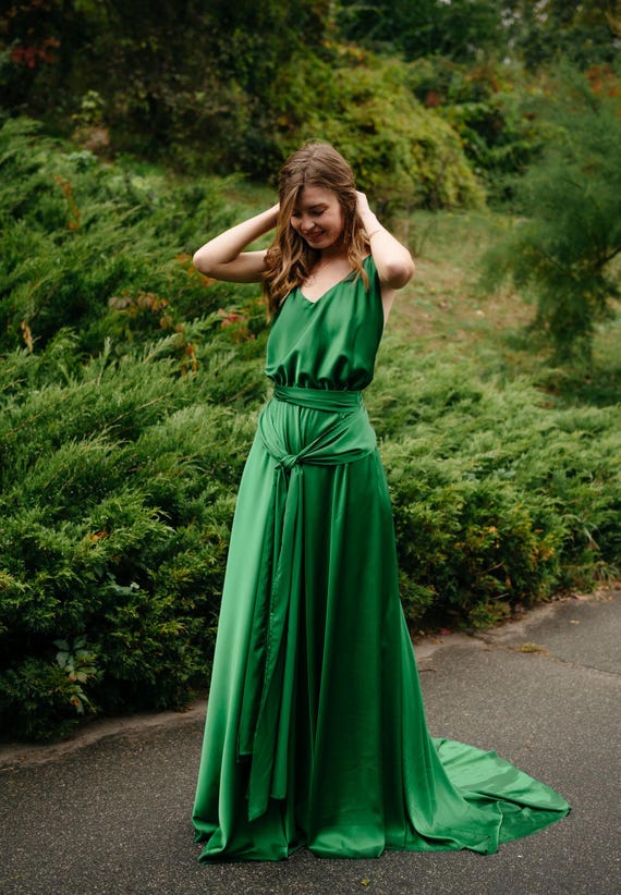green emerald velvet dress Rihoas Dark Green Ribbed Knit Polo Dress Slim Fit Contrast Trim Mini, Green / M