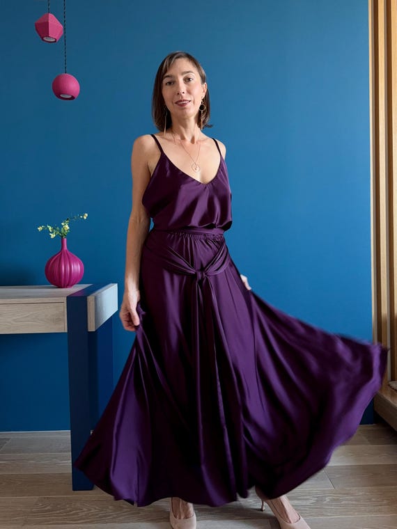 blue dress for baby girl La Lune Pilar Bridesmaid Dress – Georgette main image 0