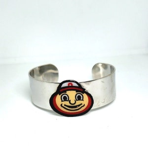 Brutus Buckeye Cuff Bracelet: Officially Licensed OSU Game Day Bangle