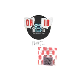 Officially Licensed Ohio State OH IO Stud Earrings Small OSU Handmade Earrings Lightweight Wood Resin Made in Columbus Ohio Best Seller