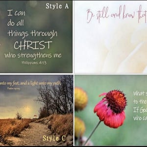 Bible Verse KJV Fridge Magnets Christian Magnets Gift Faith Encouraging Gift Scripture Magnet Be Still I can do Thy Word is a lamp