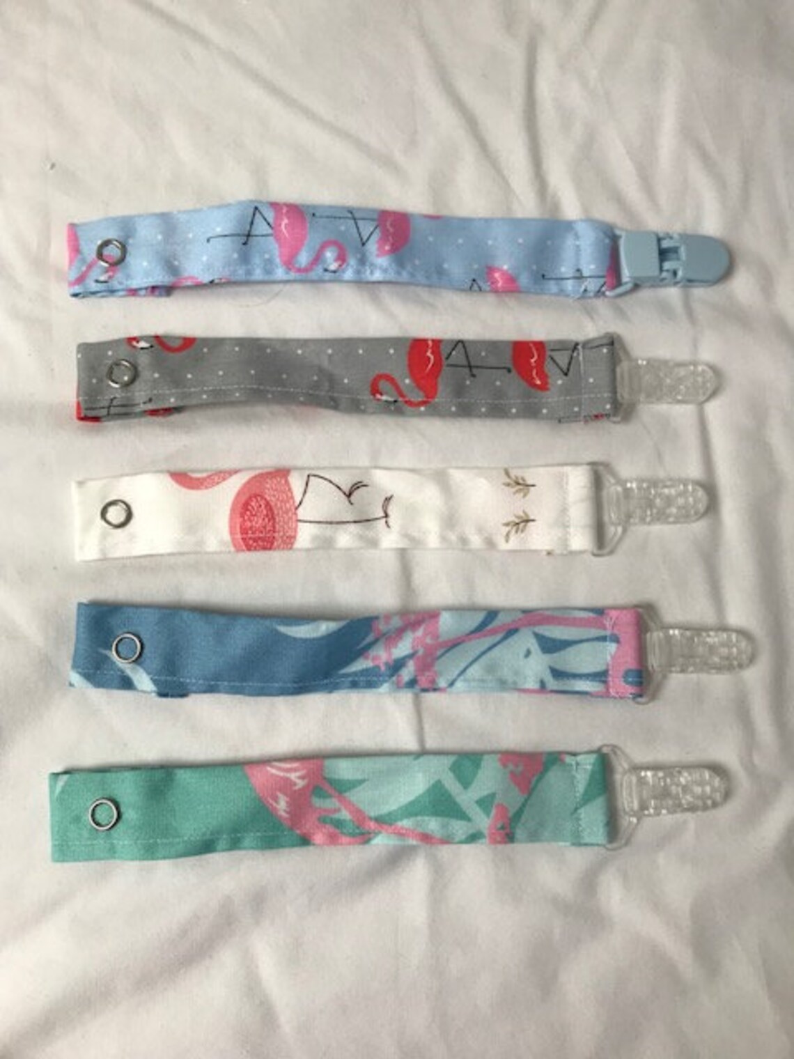 Handmade baby dummy clips Etsy