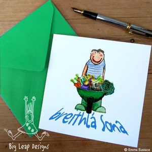Feliz cumpleaños, jardinero, tarjeta de cumpleaños para él,