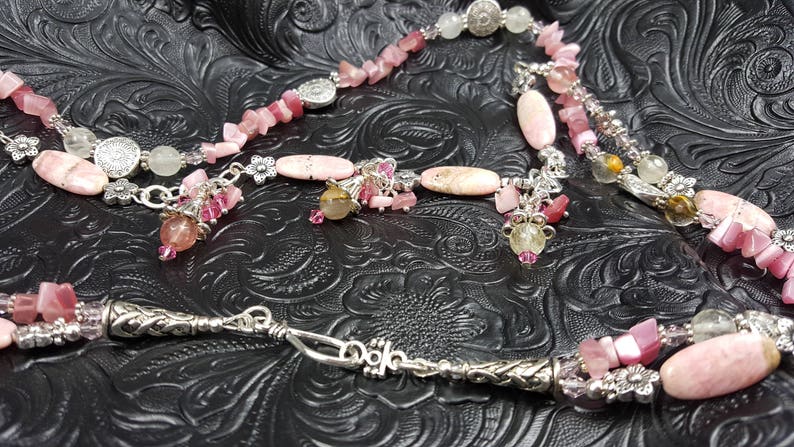 Rose Multi Strand Necklace