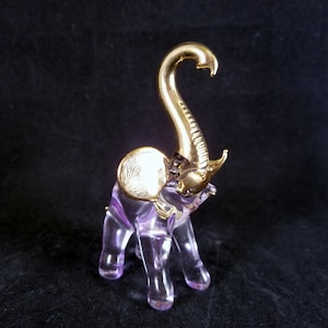 Hand blown glass elephant