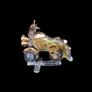 Hand made glass motorcycle pipe.