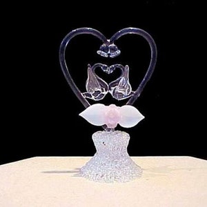Swan wedding cake topper.