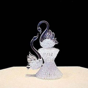 Swan wedding cake top