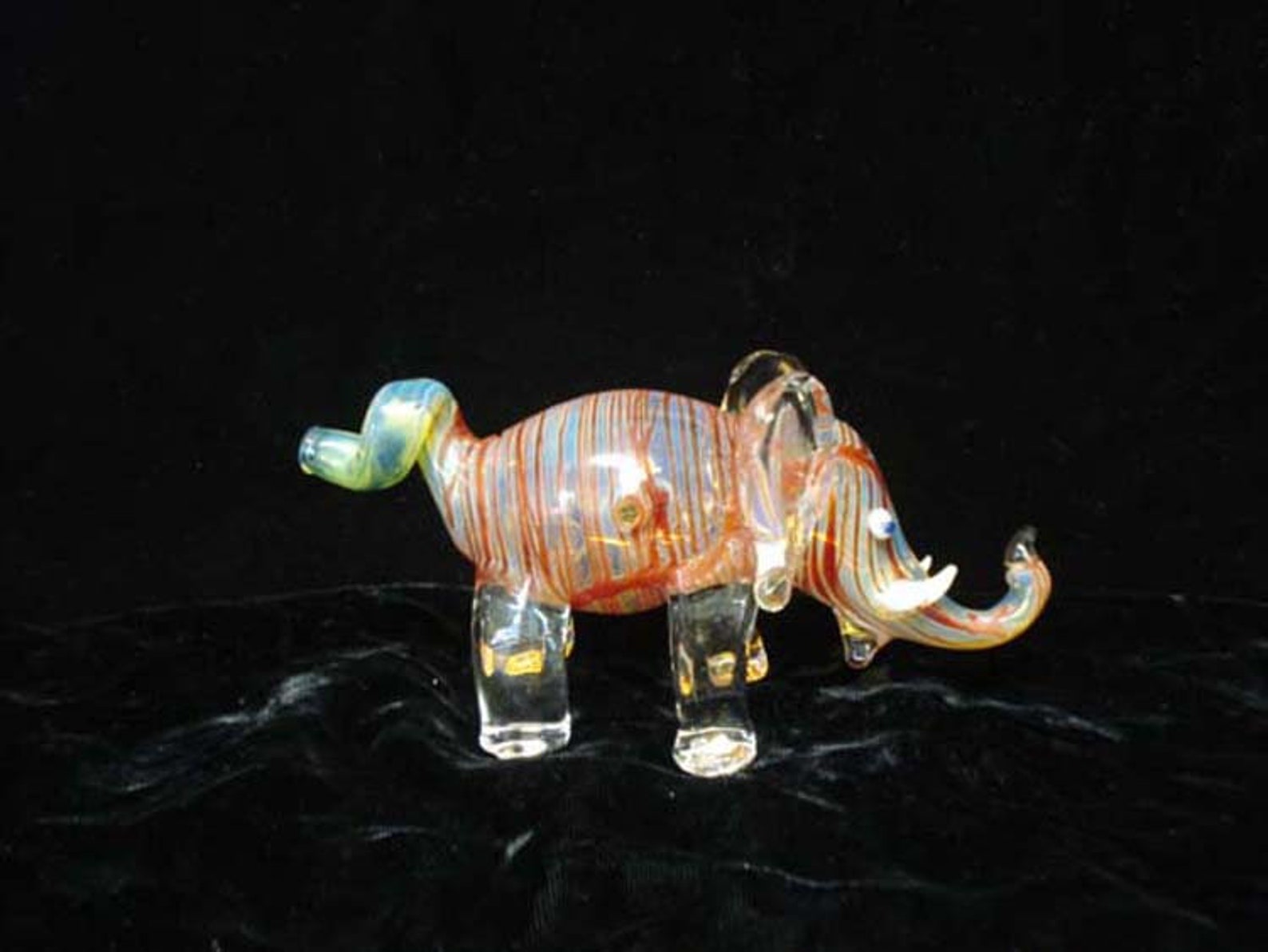Hand Blown Glass Elephant Pipe. Etsy