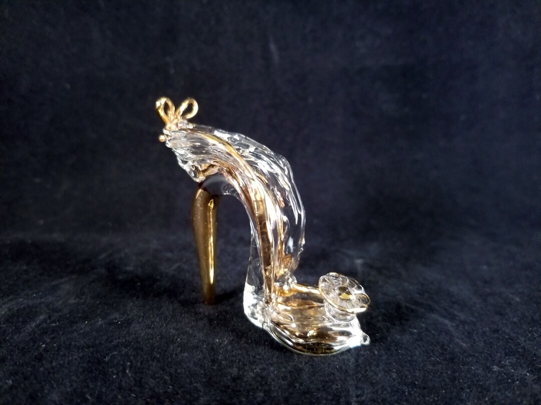 Glass Slipper High Heel Etsy
