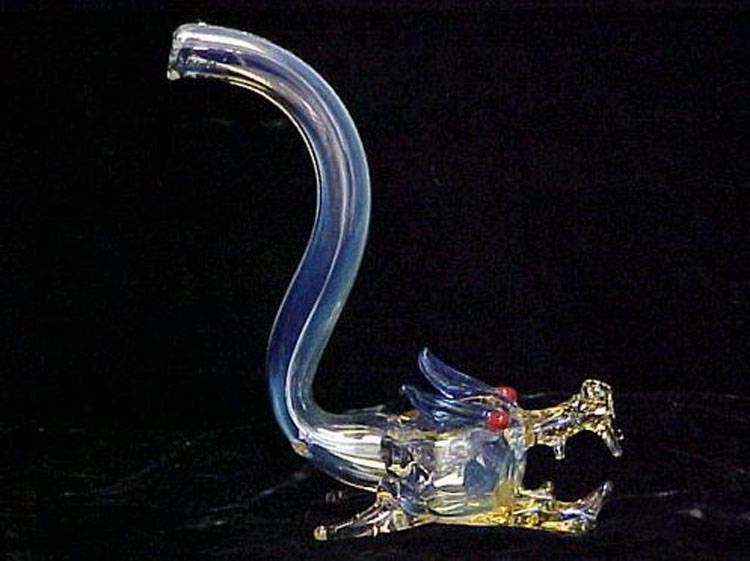 Hand Blown Glass Dragon Head Pipe. Etsy