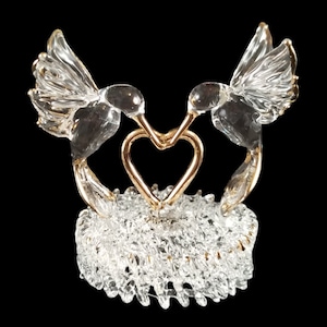 Mini hummingbird wedding cake topper