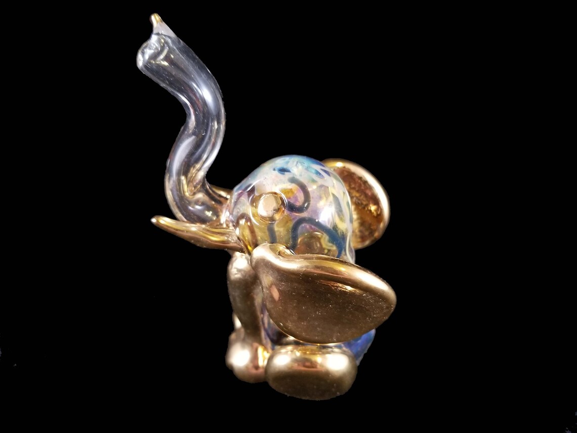 Hand Blown Glass Elephant Pipe. Etsy