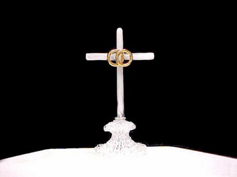 Cross Wedding Cake Topper. Etsy