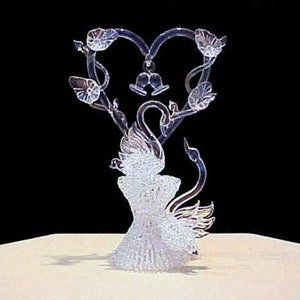 Swan wedding cake topper.
