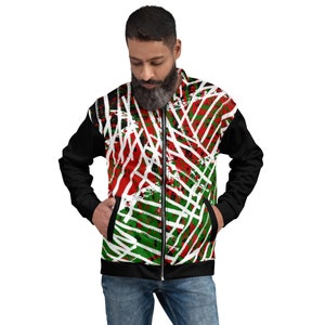 Kenya Flag Unisex Bomber Jacket Design by BRYK.