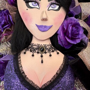 Glam Halloween, Happy Herd, Gothic Halloween, Halloween Wreath, Vampire Wreath, Halloween Door Decor, Wreath for Halloween, XXL Halloween image 6