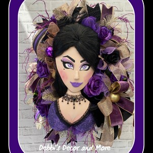 Glam Halloween, Happy Herd, Gothic Halloween, Halloween Wreath, Vampire Wreath, Halloween Door Decor, Wreath for Halloween, XXL Halloween image 4