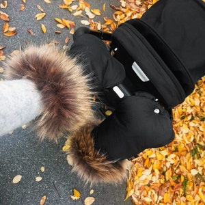 Waterproof pram/ stroller muff,  hand muff, hand warmer - Choose your fabric! - 2 GLOVES