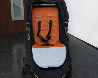 Reversible Custom Stroller liner with waterproof part- Stroller pad -  Baby Jogger Liner - Choose your fabric!