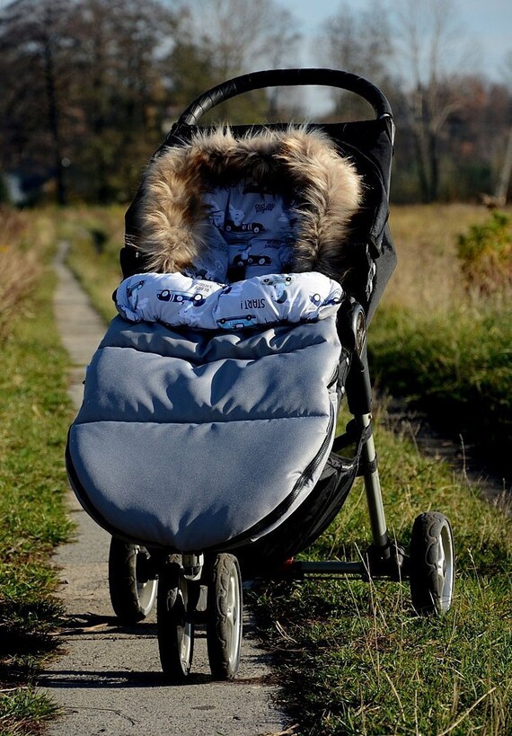 fur footmuff for pushchair