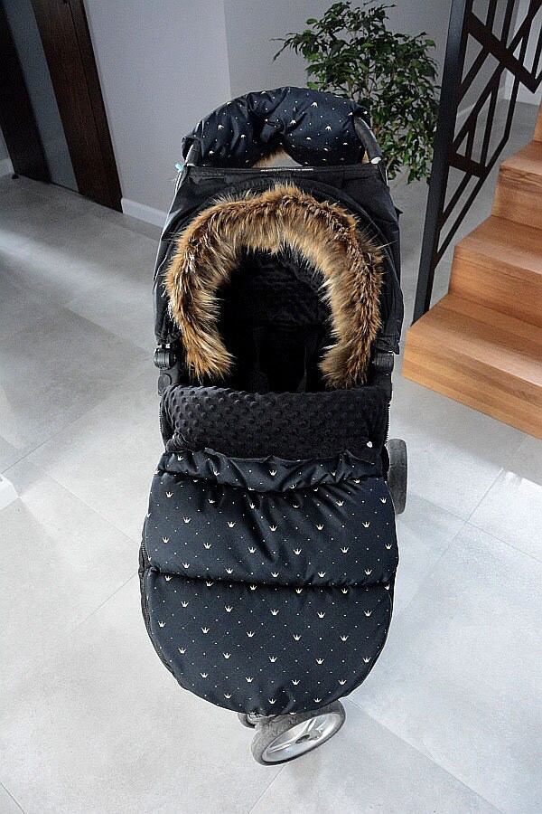 Waterproof Stroller Sleeping Bag With Fur / Stroller Footmuff Etsy