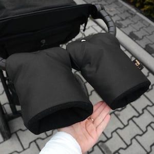 MERINO WOOL Waterproof pram/ stroller muff,  hand muff, hand warmer - Choose your fabric! - 2 GLOVES