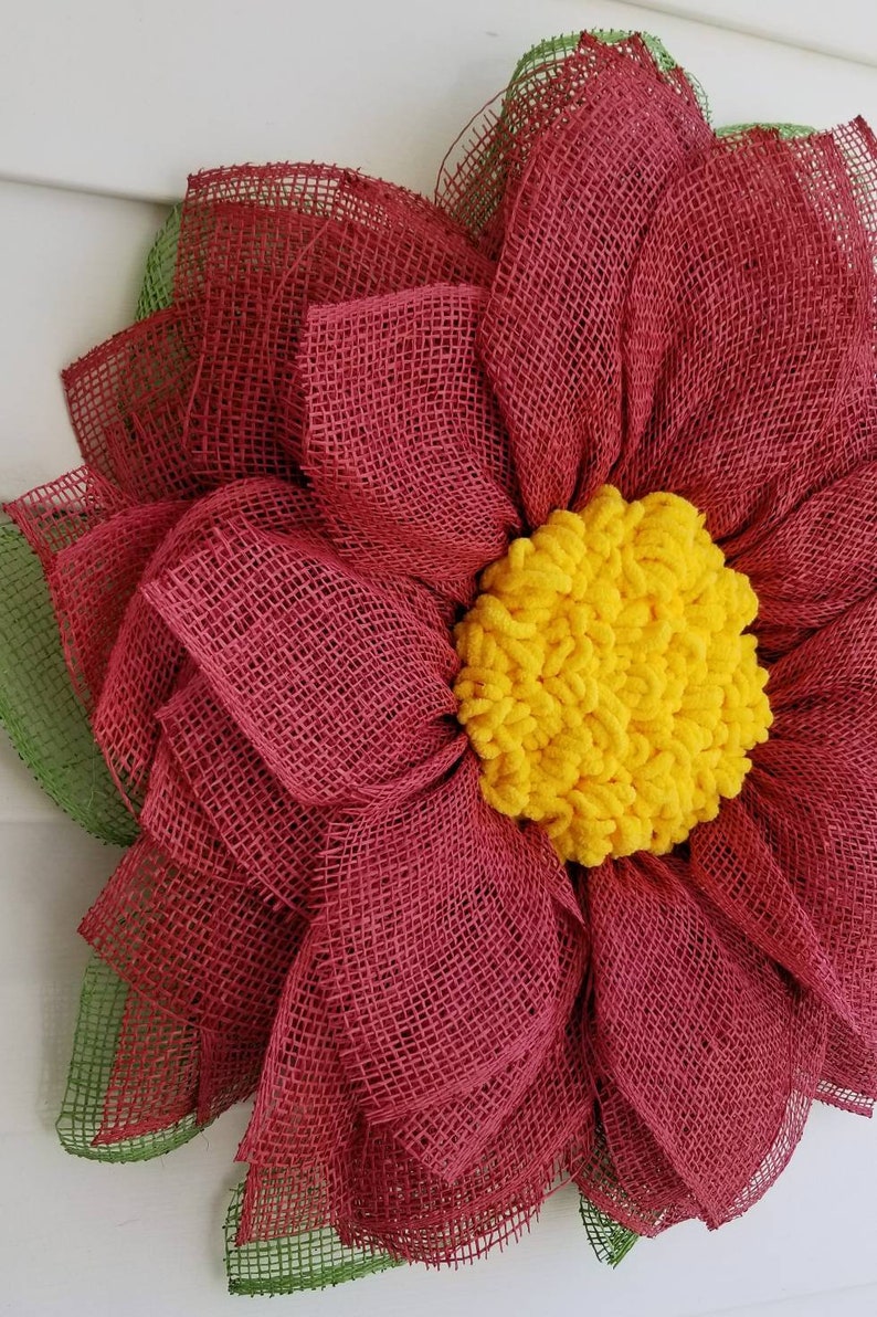 Flower wreath front door decor red flower curb appeal summer decoration fireplace mantle decoration housewarming gift farmhouse cranberry