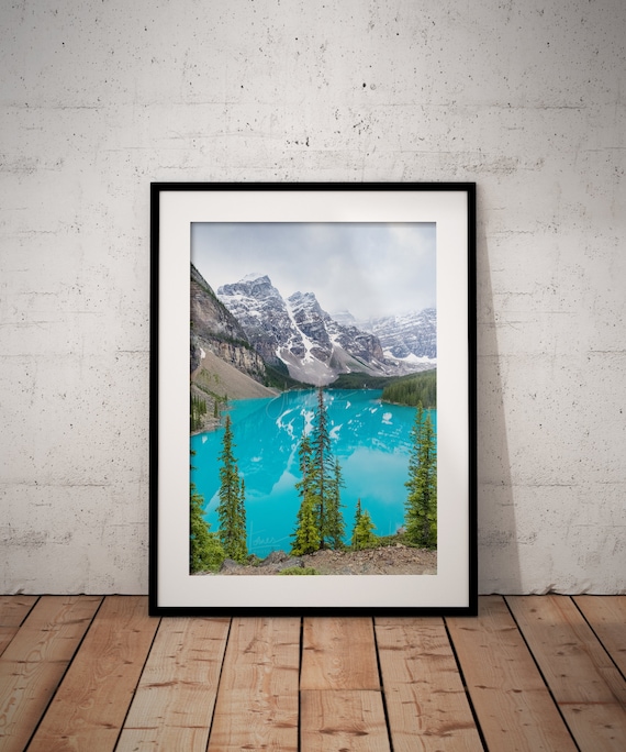 Moraine Lake Banff Canada Wall Art Etsy