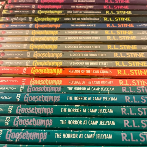 GooseBumps / R.L. Stine / Vintage Horror / Mystery Books / 1990s