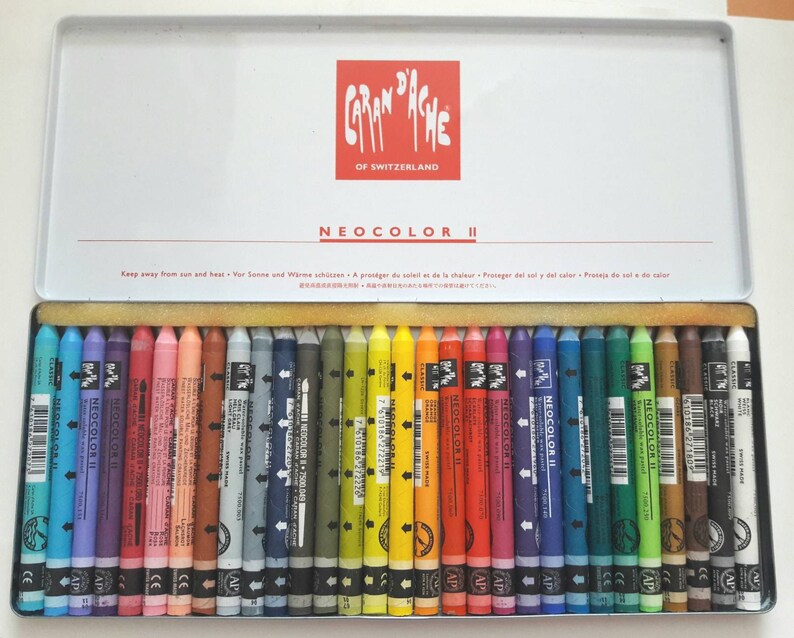 Caran D/'Ache Neocolor II Watercolor Pastels 30 Pastel Set