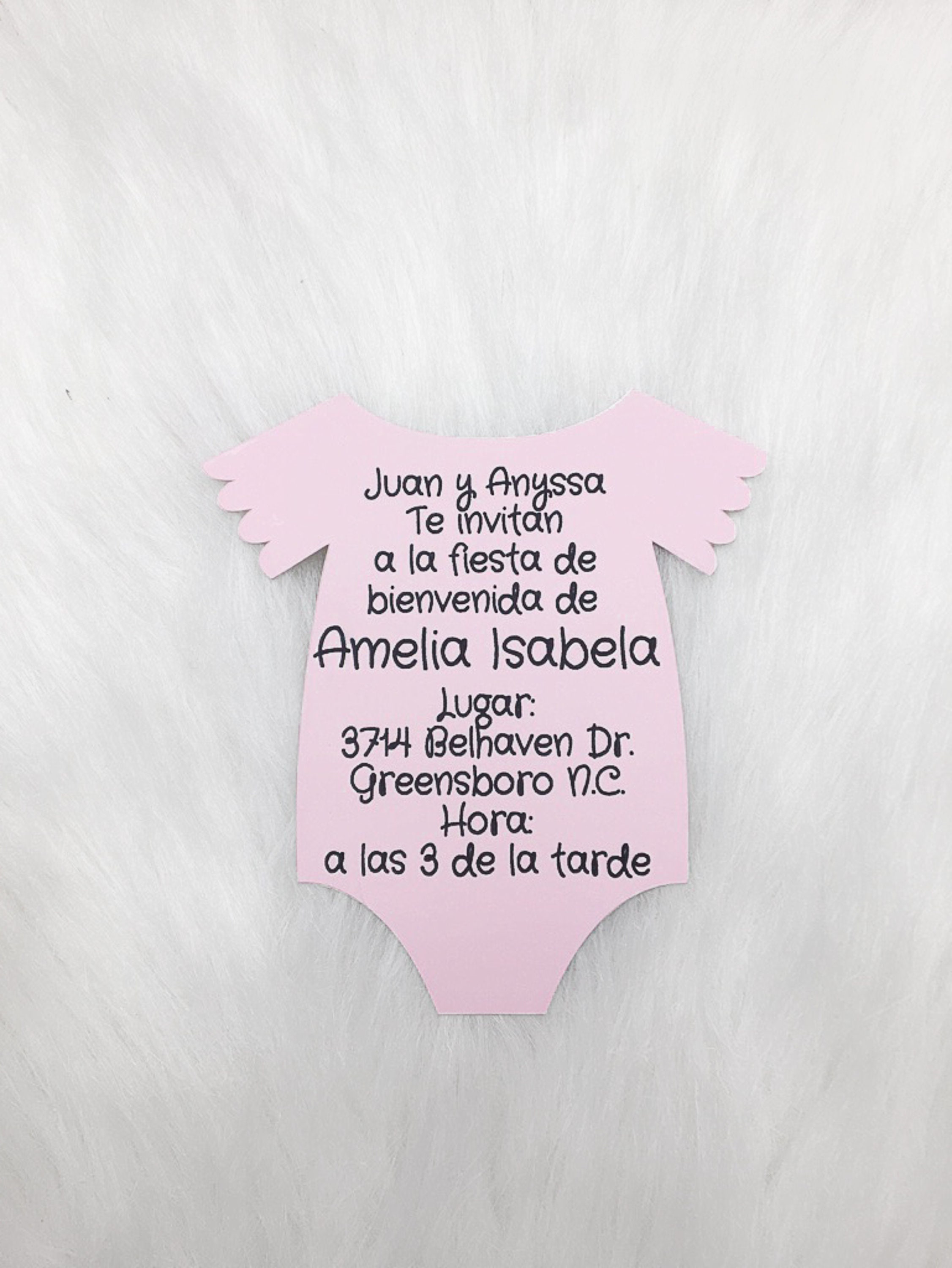Baby Onesie Invitation Set of 8 Etsy