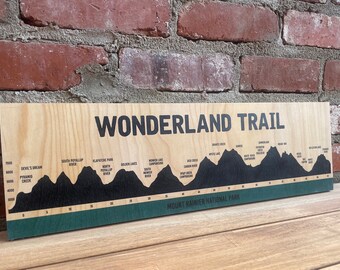 Wonderland Trail Wood Print - Large