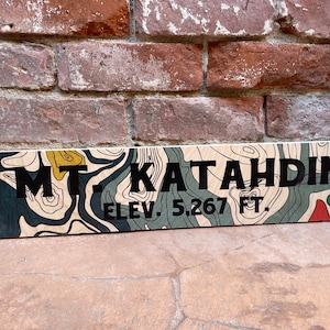 Mt. Katahdin Summit Sign