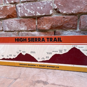 High Sierra Trail Wood Print