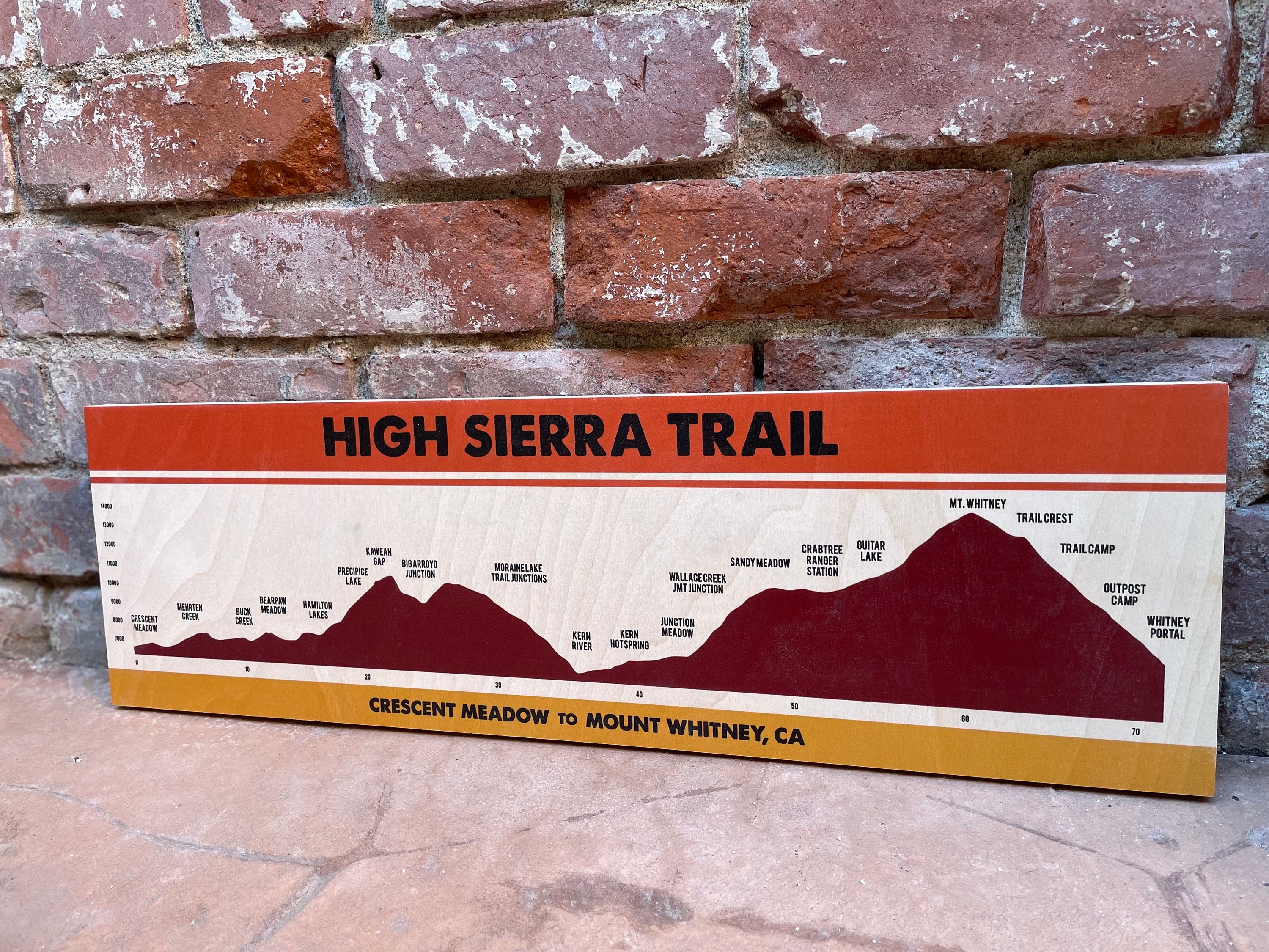 High Sierra Trail Wood Print - Etsy Israel, image size:3000x2250