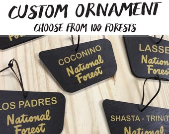 Custom National Forest Ornament