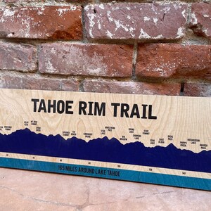 Tahoe Rim Trail Wood Print