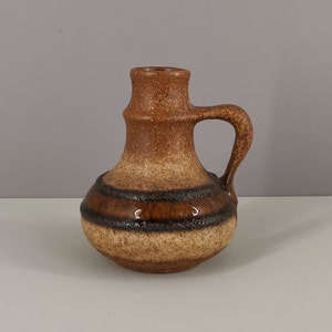 French soliflore vase in glazed stoneware / 1950s / ceramic / handcrafted / Mid-Century / France / 20th century