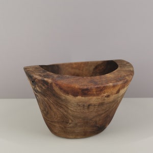 Tasse oder Taschentablett aus Olivenholz / 60er Jahre / Mid-Century / Wabi-Sabi-Dekoration / 20. Jahrhundert / Frankreich