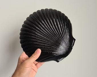 set of 4 shell-shaped plates / French production / 1960 / shell / Mid-Century