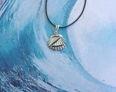 Big Z Surf 39 s Up shell pendant, sterling silver, miniature Surf 39 s Up pendant.