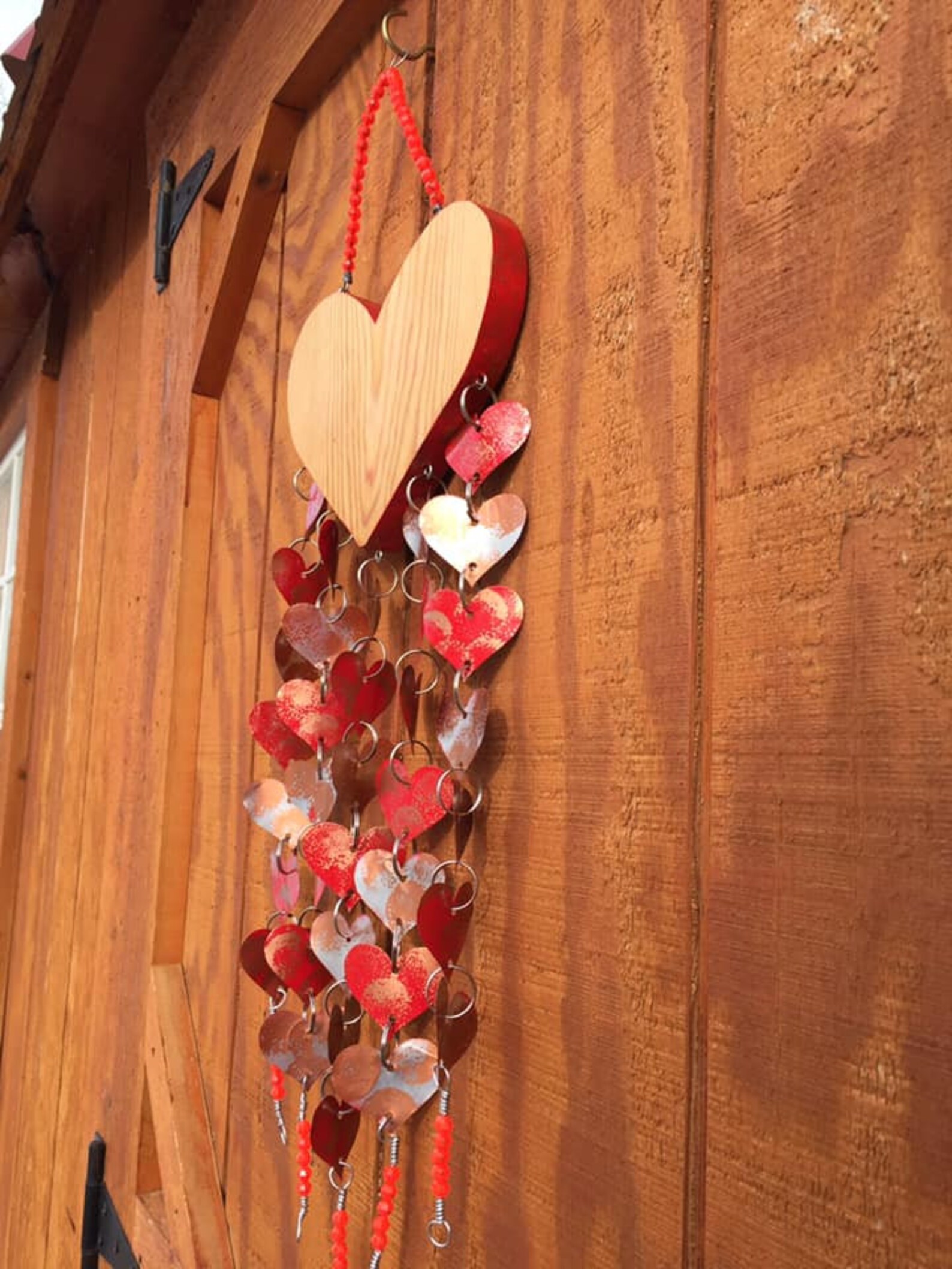 Wind Chimes HEART WIND CHIMES valentine's Day Wedding Etsy