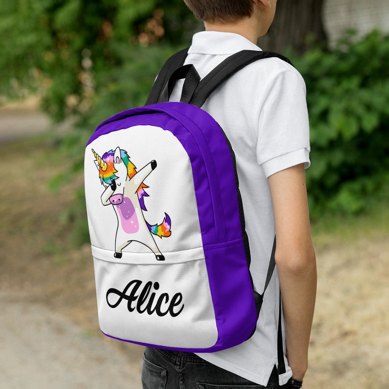 Personalized Unicorn Kids Backpack Girls Backpack Children Etsy