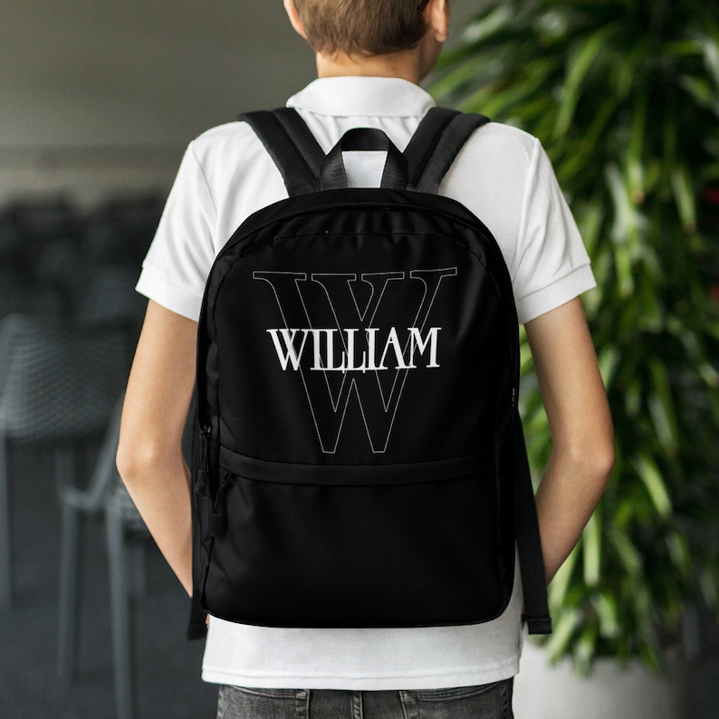 Kids Children Teenagers School Student Rucksack Back To School Bag Backpack Unisex Personalized Monogram Name Backpack