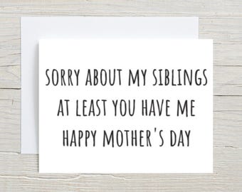 Tarjeta divertida del Día de la Madre